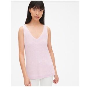 GAP V-Neck Lavender Sweater Tank Top Sz Small, NWT